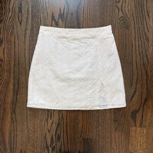 Cotton Candy Cream Mini Skirt